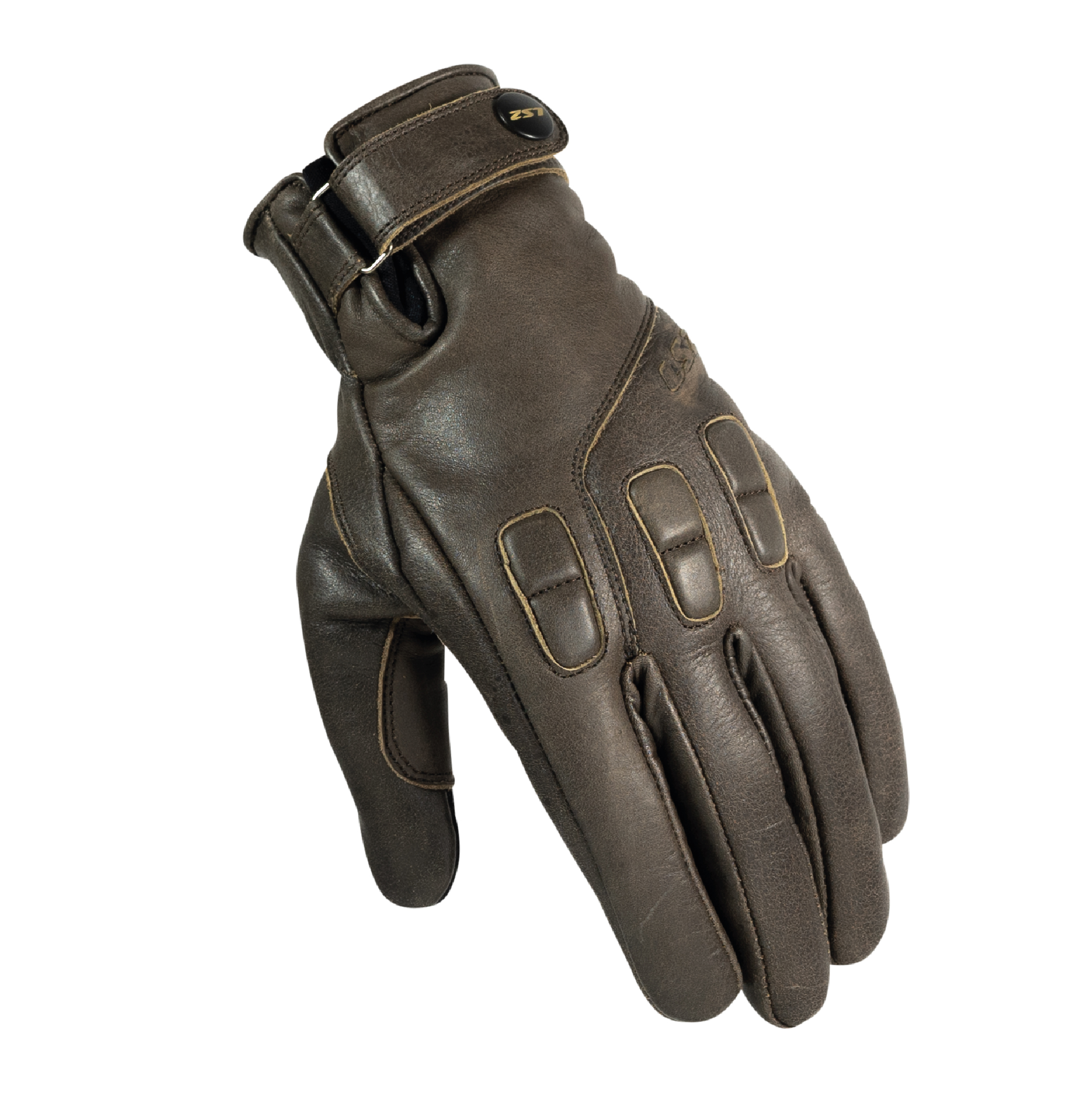 LS2 JAZZ MAN GLOVES CRACKER BROWN